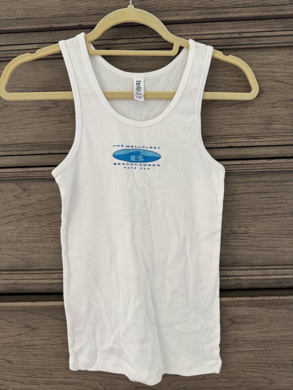 Wellfleet Beachcomber White Women's Tank Top NWOT 100% Cotton